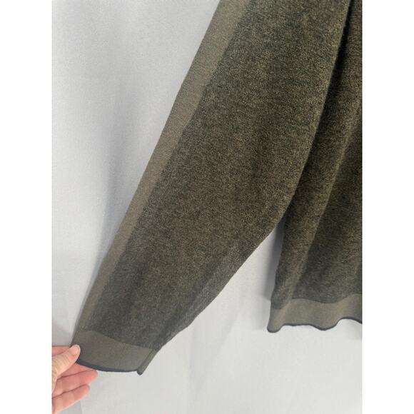 Ted Baker London Sweater Mens XL (45") Green Wool Blend Crewneck Preppy Academia - Picture 5 of 13